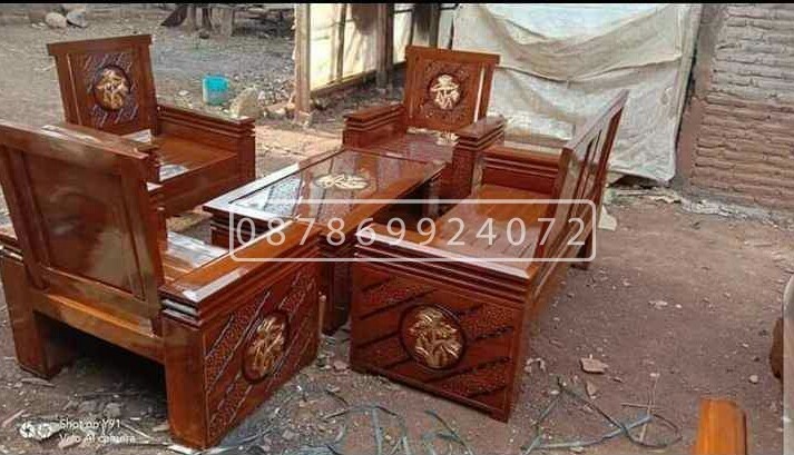 kursi tamu ukir kayu jati berkualitas 2111 seater tangan tumpuk